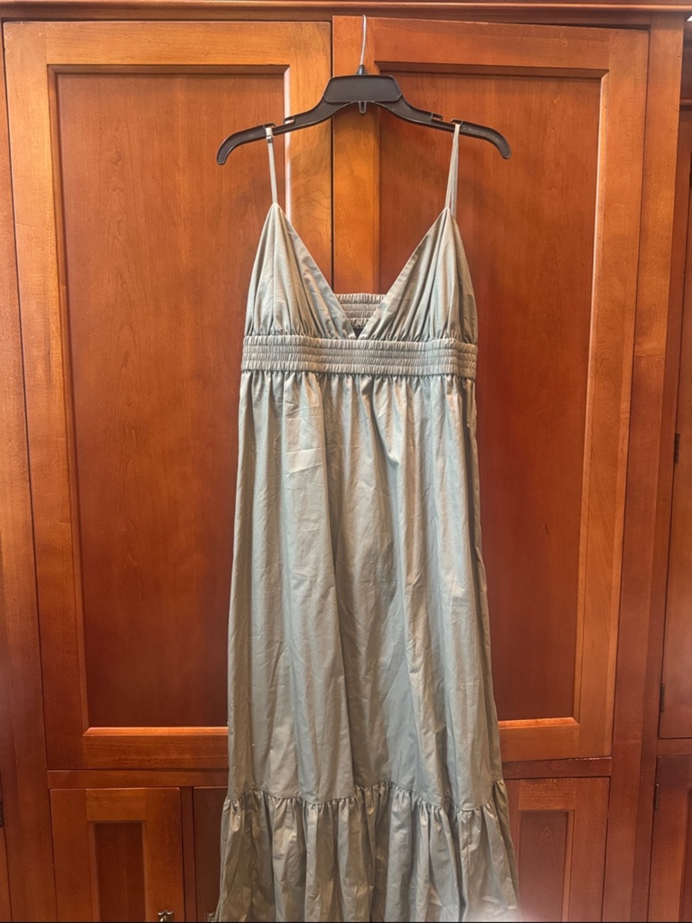 Banana Republic Spaghetti Strap V-Neck Maxi Slip Dress